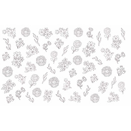 No 3 27 ファンシーフラワー 白 ネイルショップ爪爪